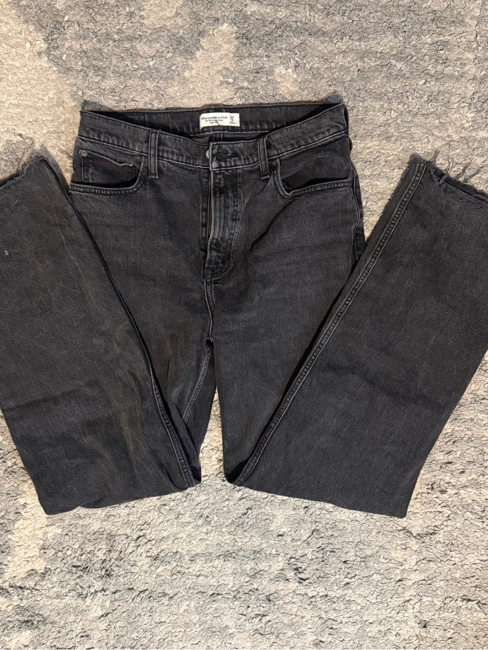Abercrombie & Fitch Charcoal 90s relaxed Jean High-Rise Relaxed Jeans size 29L